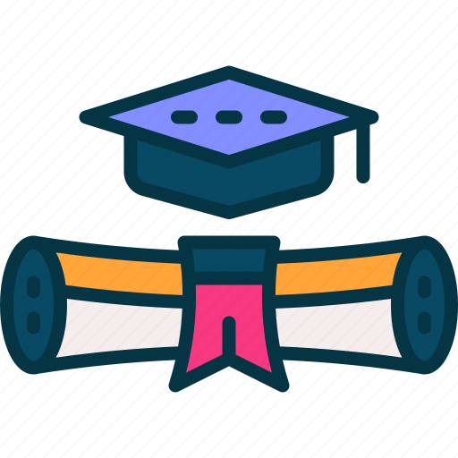Education, diploma, certificate, graduation, hat icon - Download on Iconfinder