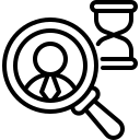 hourglass, search, human, resources