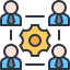 teamwork, team, meeting, group, gear 