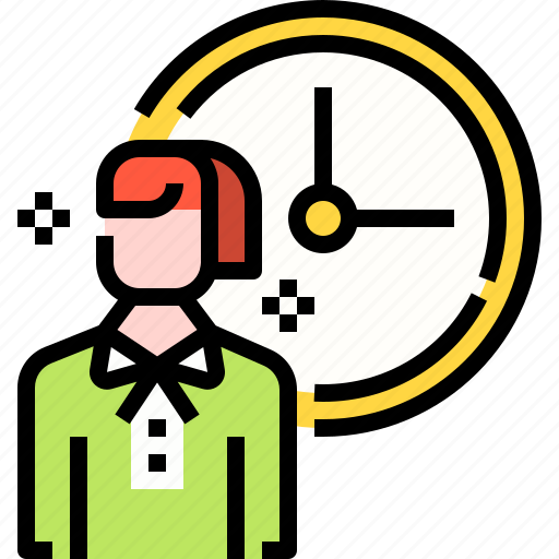 Business, career, employee, human, management, time, user icon - Download on Iconfinder