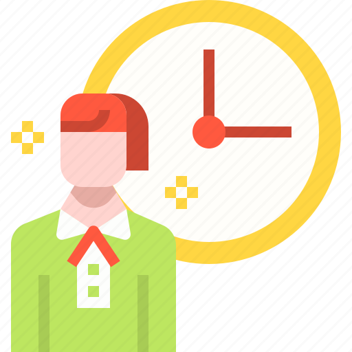 Business, career, employee, human, management, time, user icon - Download on Iconfinder