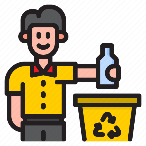 Recycle, bottle, trash, bin, garbage icon - Download on Iconfinder