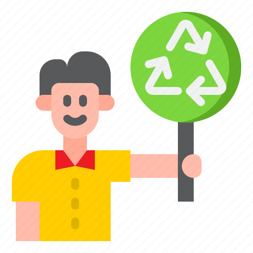 Recycle, ecology, man, sign, garbage icon - Download on Iconfinder