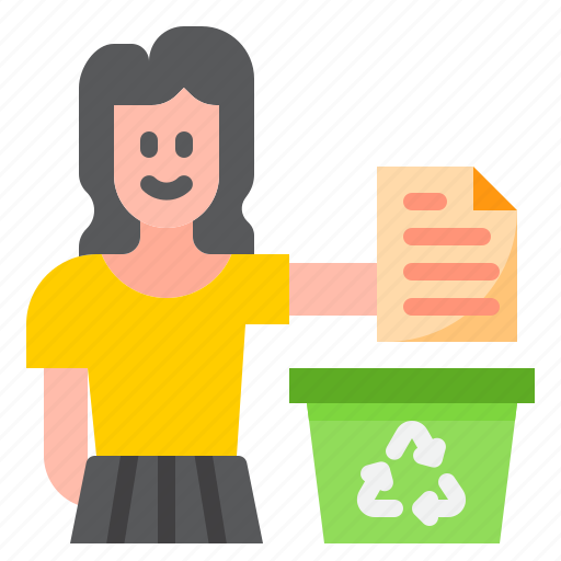 Recycle, paper, trash, bin, garbage icon - Download on Iconfinder