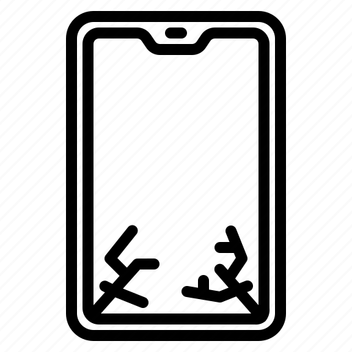 Smartphone, broken, screen, recycle, ecology icon - Download on Iconfinder