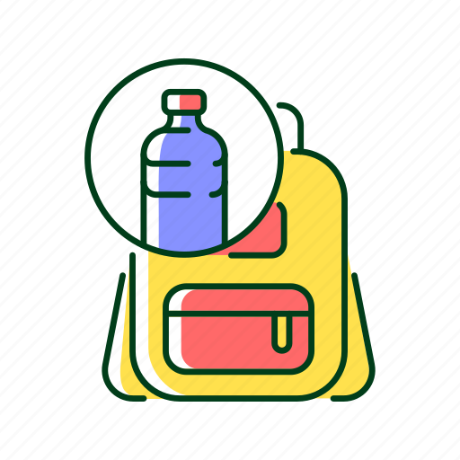 Backpack, recycled plastic, resycled bottles, sustainable bag icon - Download on Iconfinder