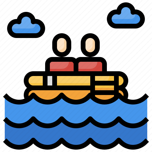 Boat, cargo, ferry, life, raft, ship, transportation icon - Download on Iconfinder