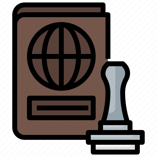 Document, identity, passport, stamp, travel icon - Download on Iconfinder