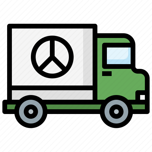 Donation, refugee, transportation, truck icon - Download on Iconfinder