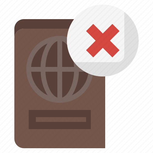 Denied, document, identification, identity, passport icon - Download on Iconfinder