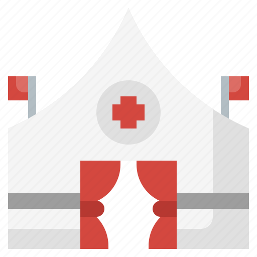 Aid, cross, first, hospital, red, tent icon - Download on Iconfinder