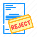 proposal, rejected, reject, deny, document, cancel