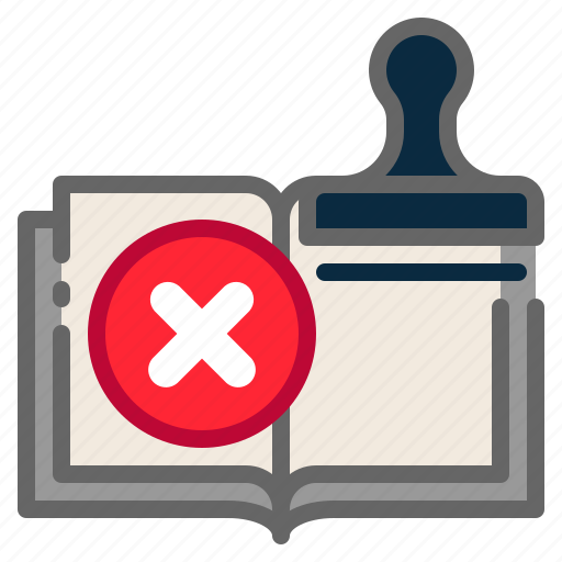 Cancel, consent, cross, delete, reject, remove, stamp icon - Download on Iconfinder