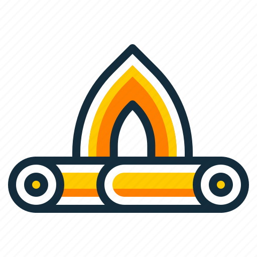 Bonfire, campfire, fire, night icon - Download on Iconfinder
