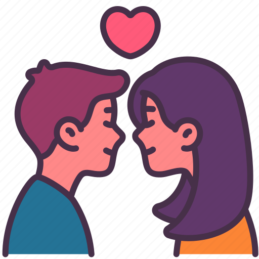 Relationship, love, valentine, people, couple, romantic, kiss icon - Download on Iconfinder