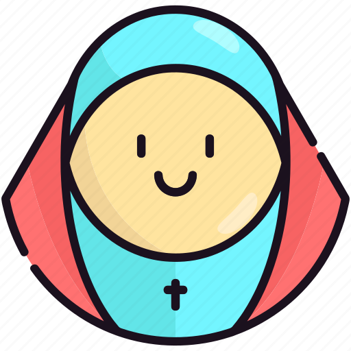 Catholic, female, religion, cultures, muslim, people, prayer icon - Download on Iconfinder