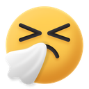 emoji, sneeze, sick