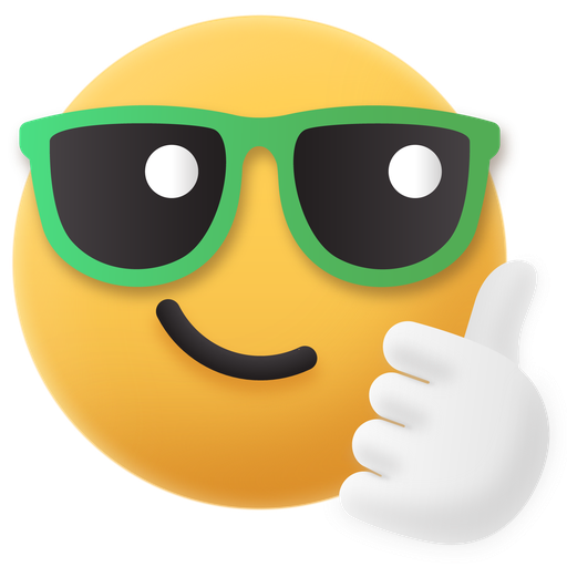 Emoji, cool, thumbs, up, sunglasses icon - Free download