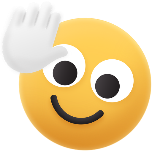 Emoji, rolling, waving, hello, smile, face icon - Free download
