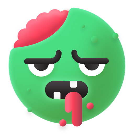 Emoji, zombie, brains, drool icon - Free download