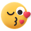 emoji, kiss, love 