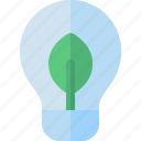 innovation, bulb, light, leaf, ecology