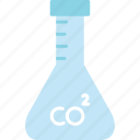 carbon, dioxide, co2, concept, contour, environmenta, icon