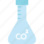 carbon, dioxide, co2, concept, contour, environmenta, icon 