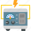 generator, electricity, electric, electrical, energy, icon 