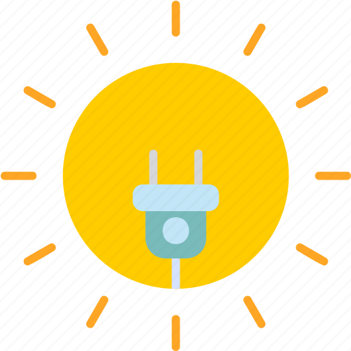 Sun, energy, electric, plug, power, socket, solar icon - Download on Iconfinder