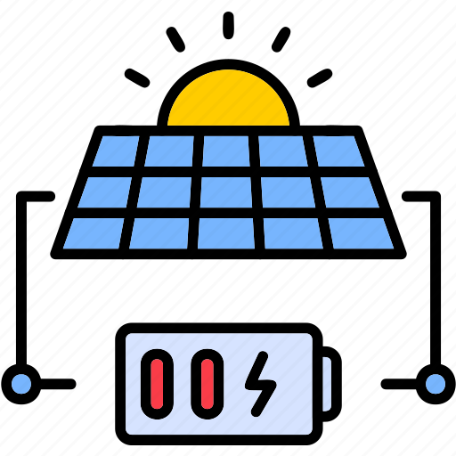 Battery, charge, eco, energy, power, solar, sun icon - Download on Iconfinder
