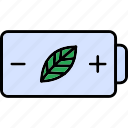 battery, eco, ecology, energy, leaf, plant, power, save, icon