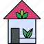 eco, house, ecological, ecology, home, icon 