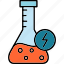flask, beaker, education, learning, school, science, test, lab, laboratory, icon 