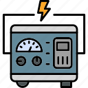 generator, electricity, electric, electrical, energy, icon