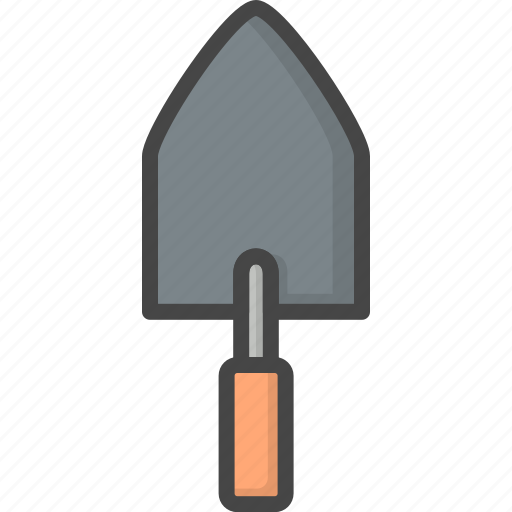 Cement, filled, outline, renovation, service, trowel icon - Download on Iconfinder