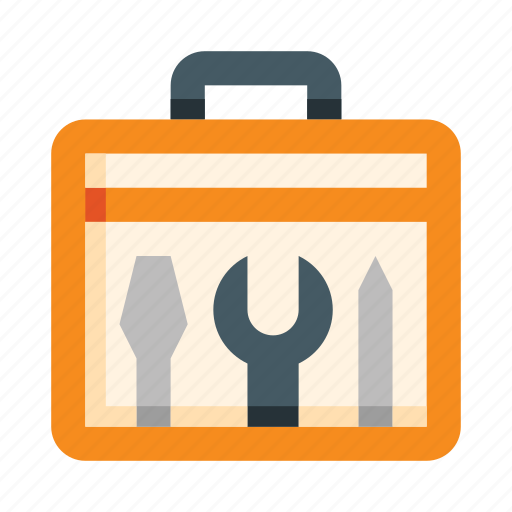 Repair, tools, toolbox, box, wrench, screwdriver, package icon - Download on Iconfinder