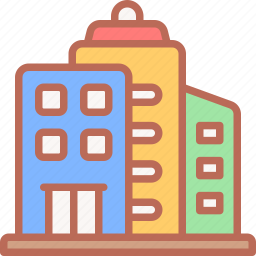 Building, apartment, hotel, skyscraper, estate icon - Download on Iconfinder
