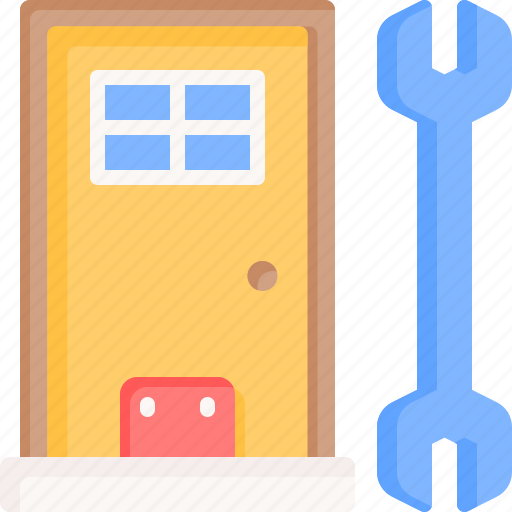 Door, repair, service, renovation, house icon - Download on Iconfinder