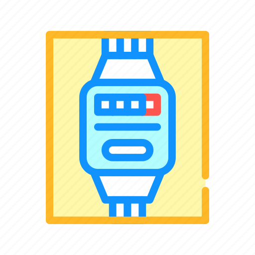 Electric, equipment, home, linear, meter, painting icon - Download on Iconfinder