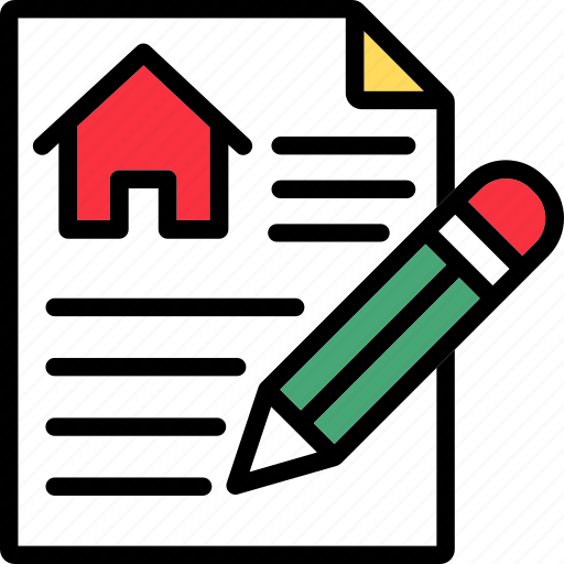 Agreement, contract, house, rent, sell icon - Download on Iconfinder
