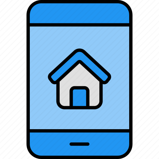 App, real, estate, smartphone, house, home, phone icon - Download on Iconfinder