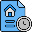 clock, real, estate, rent, house, home, time, property