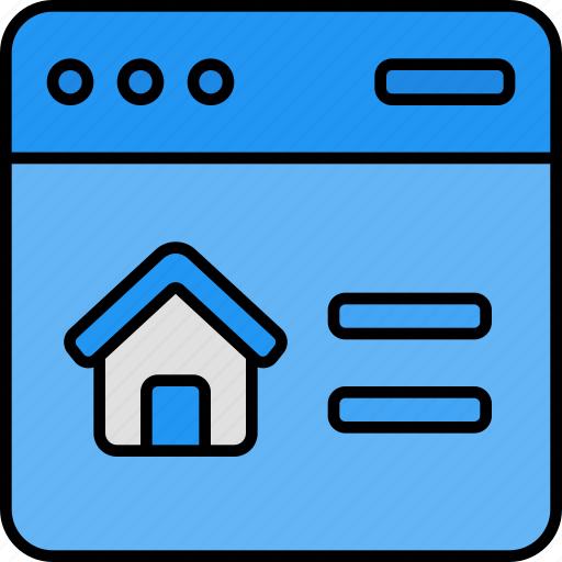 Web, website, online, real, estate, house, home icon - Download on Iconfinder