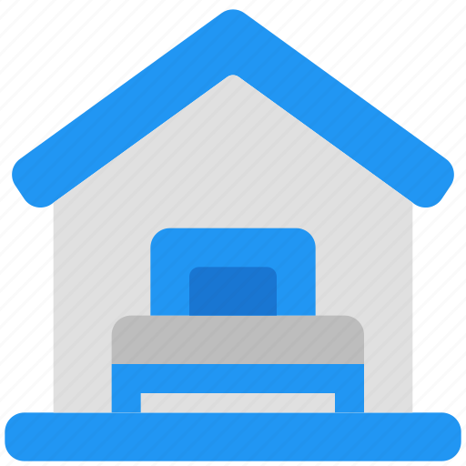 Accommodation, bedroom, hostel, bed, hotel, resting, rest icon - Download on Iconfinder