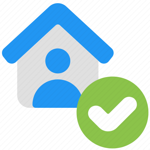 Tenant, lessee, real, estate, house, home, check icon - Download on Iconfinder