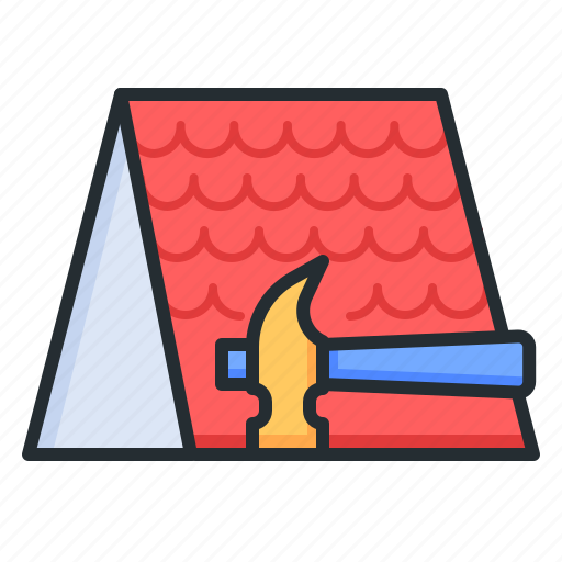 Roofing, hammer, repair, construction icon - Download on Iconfinder