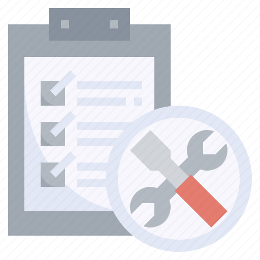 Checklist, clipboard, repair, service, maintenance icon - Download on Iconfinder