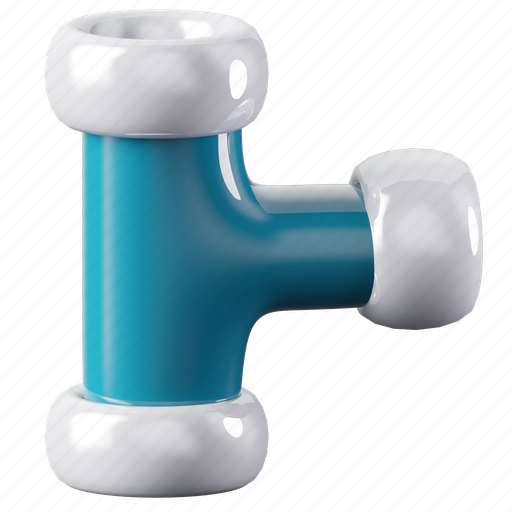 Pipe, water, plumbing, tube, pipeline, tool, construction 3D illustration - Download on Iconfinder