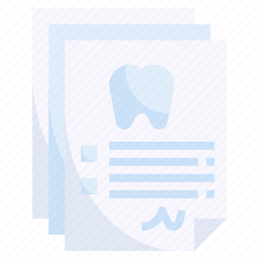 Dental, report, tooth, careme, dical, docment icon - Download on Iconfinder